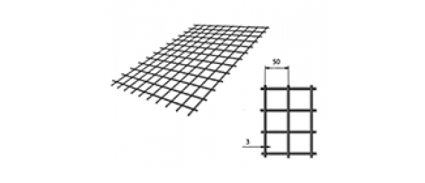 Сетка сварная (дорожная) 50х50х3мм 1х2м купить с доставкой в Мендюкино